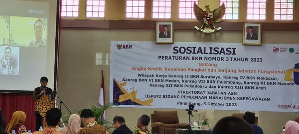 BKN Regional VII Palembang Selenggarakan Sosialisasi Perka BKN 3/2023