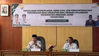 Sosialisasi Kedisiplinan, Kode Etik, Izin Perkawinan dan Perceraian Bagi Aparatur Sipil Negara di Lingkup Pemerintah Provinsi Jambi Tahun 2025