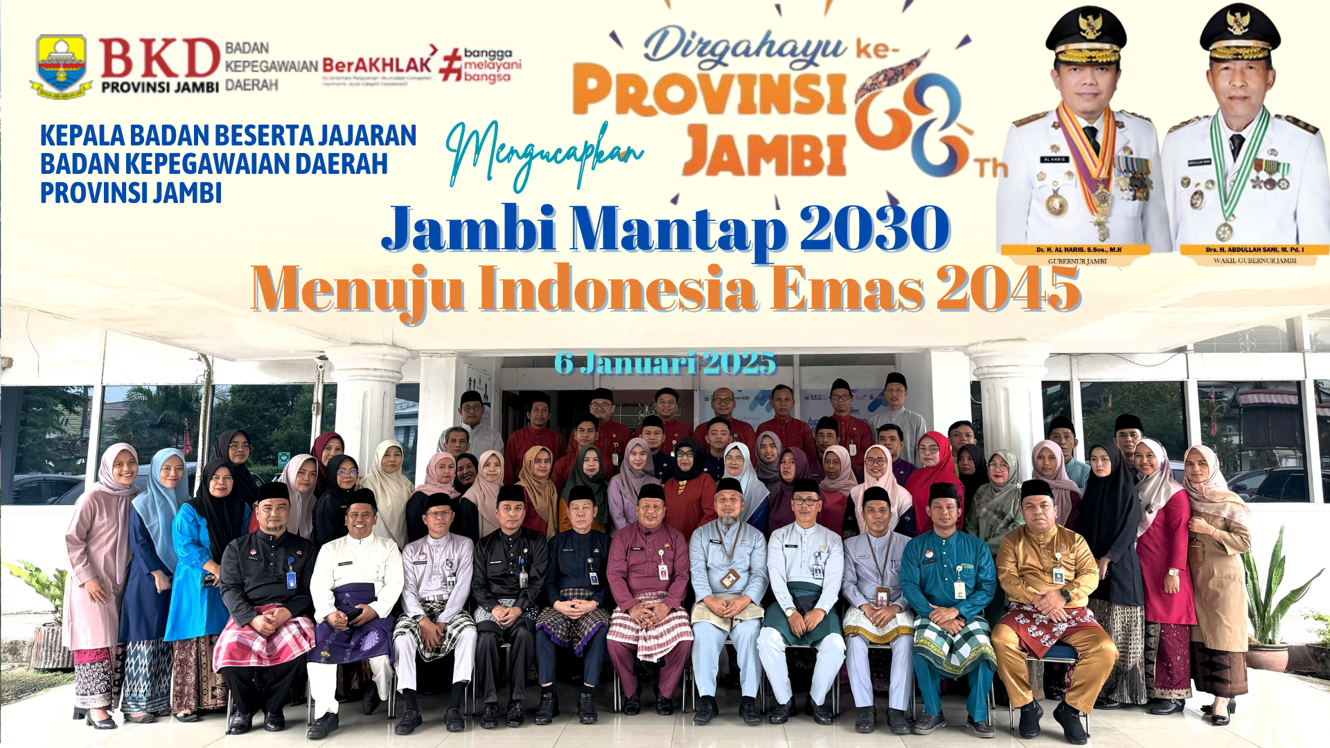 Dirgahayu Provinsi Jambi ke-68