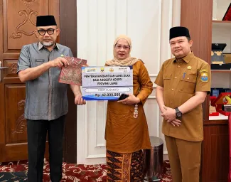 Penyerahan Bantuan Uang Duka Bagi Anggota Korpri Provinsi Jambi