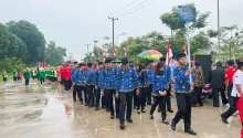 Barisan Personel dari BKD Provinsi Jambi Ramaikan Pawai Pembangunan